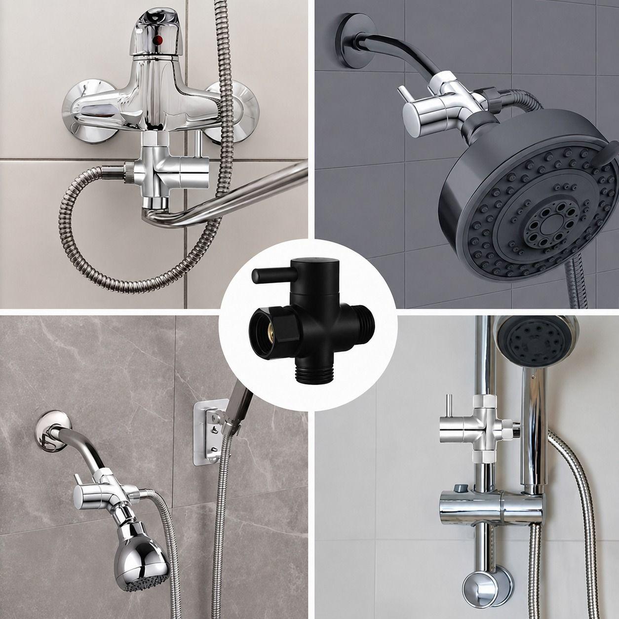 Válvula De 3 Vias; dos Salidas De 1/2" Y una 3/8" |  | Control Preciso para Agua-5