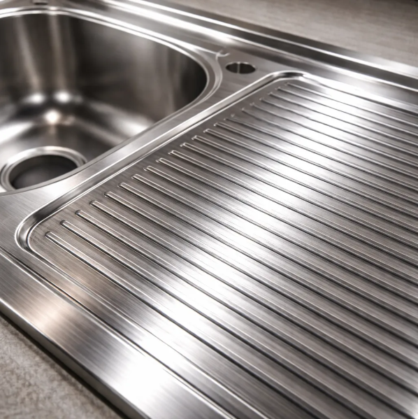 Lavaplatos Sobreponer 150x50 2B 2S Plateado-1