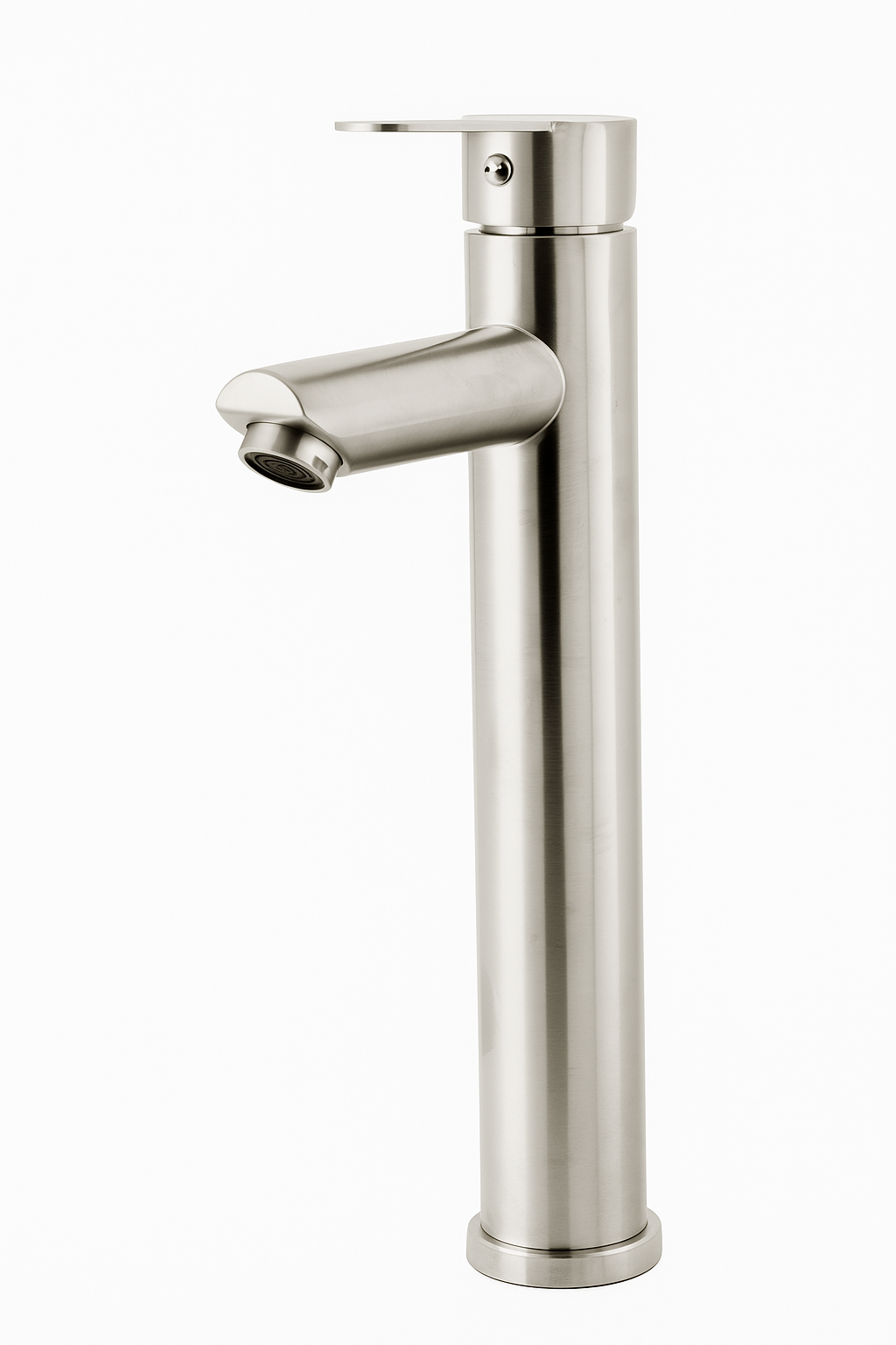 Llave Monomando Lavamanos Alto Moderno Paleta Inox-0