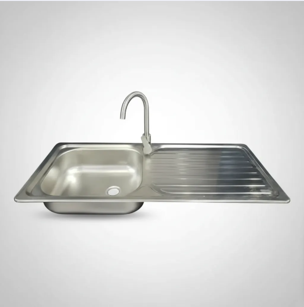 Pack Lavaplatos 100x44 Secador Derecho Con Llave Monomando Inox-3