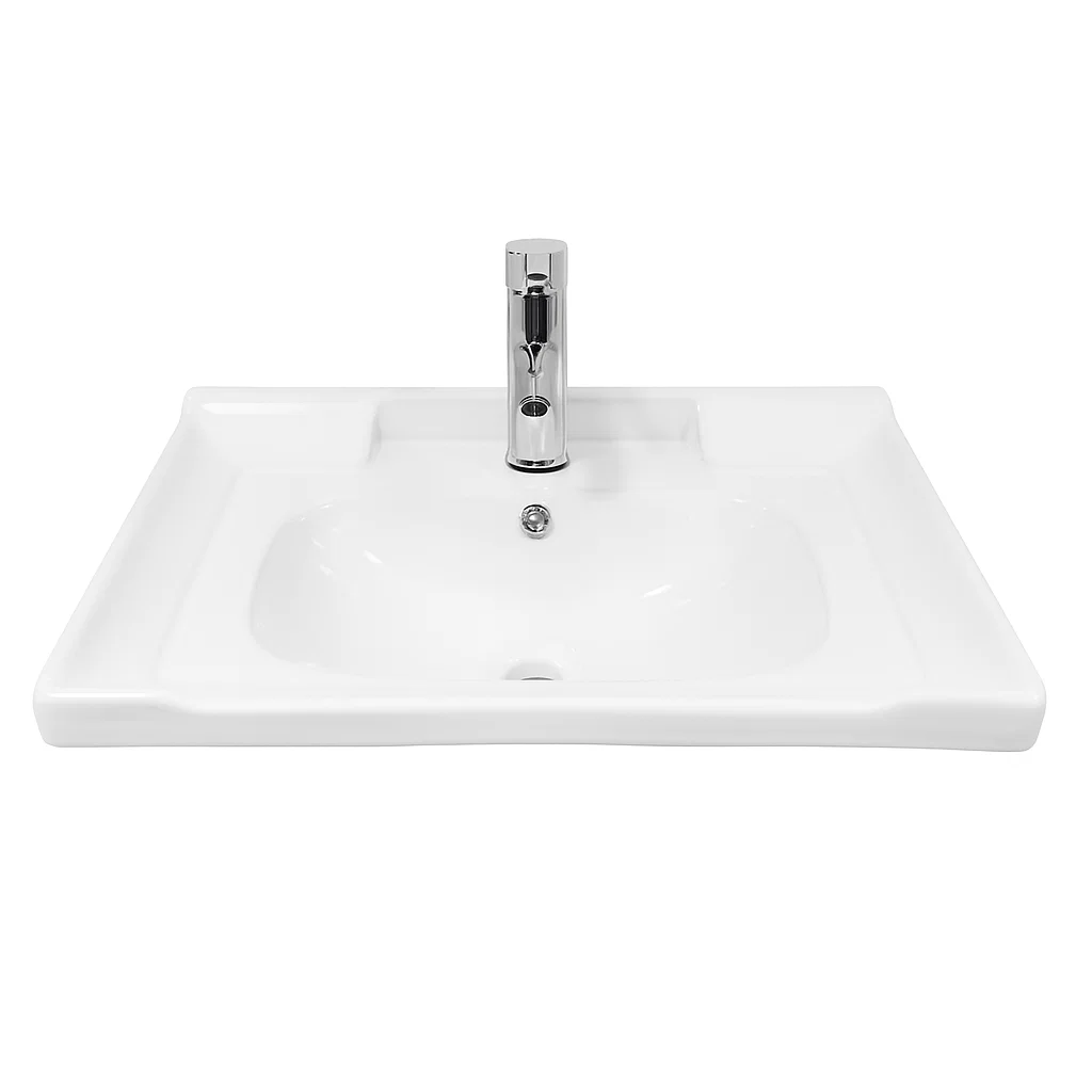 Lavamanos 60cm Sobreponer Cerámica Premium + llave-2