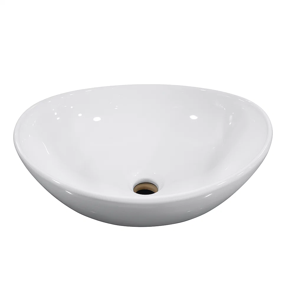 Lavamanos Bowl 40cm Sobreponer Ceramica Premium + llave-3