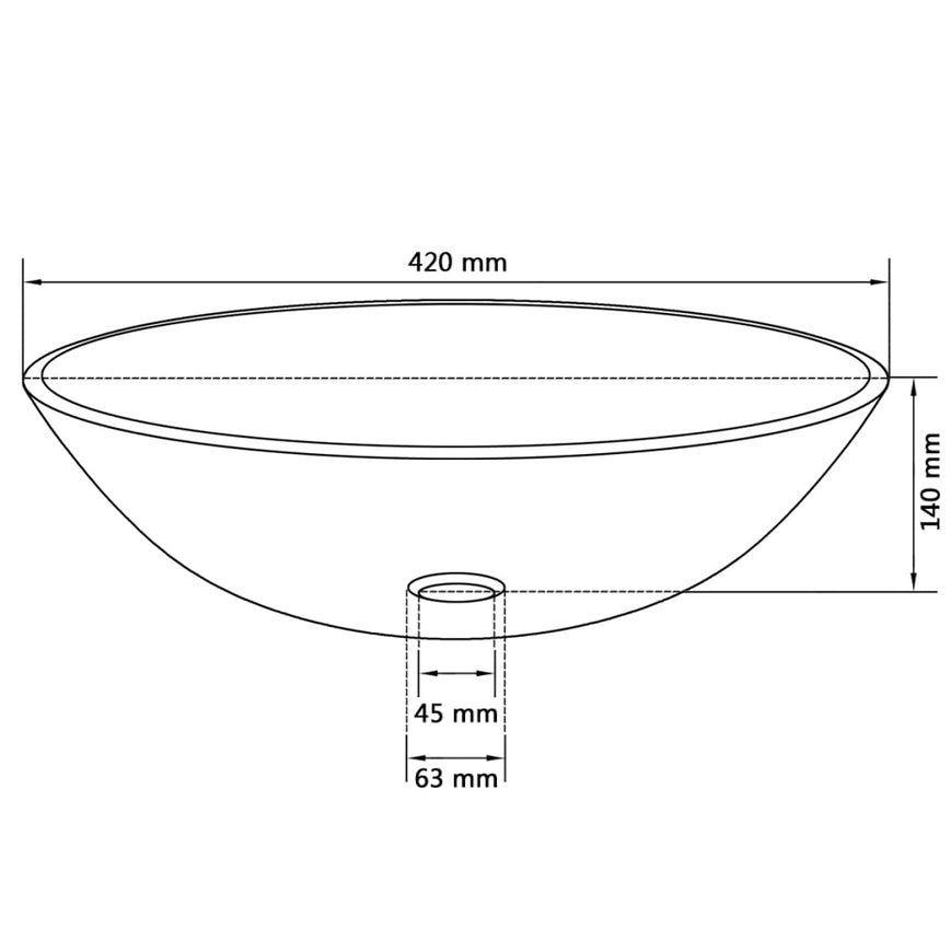 LAVATORIO CRISTAL SOBREPUESTO 415X415 MM-3