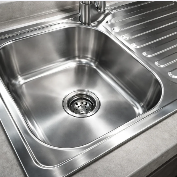 Pack Lavaplatos 80x44 Secador Derecho Con Llave Monomando Inox-2