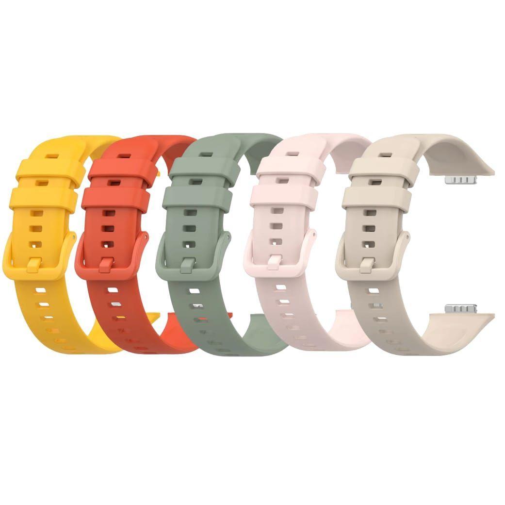Set 5 Correas De Silicona Para Huawei Smart Watch Fit 2-0
