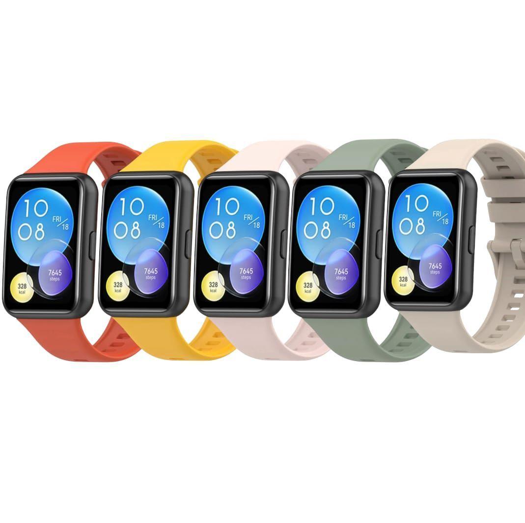 Set 5 Correas De Silicona Para Huawei Smart Watch Fit 2-1
