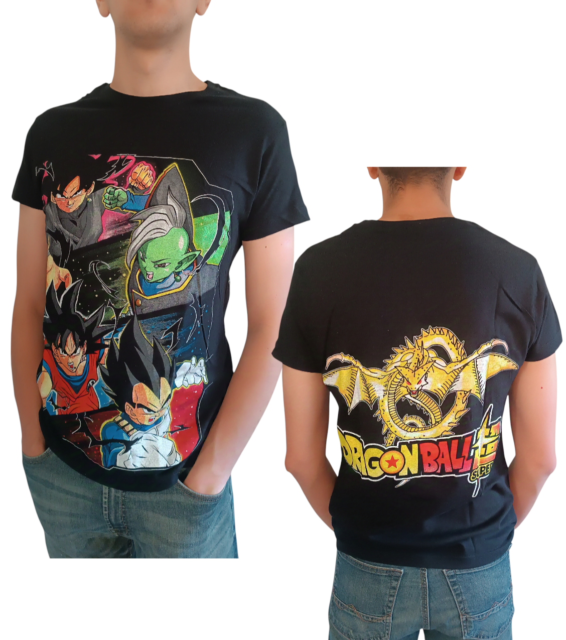 Polera Negra Anime Dragon Ball Z Goku Vegeta-0
