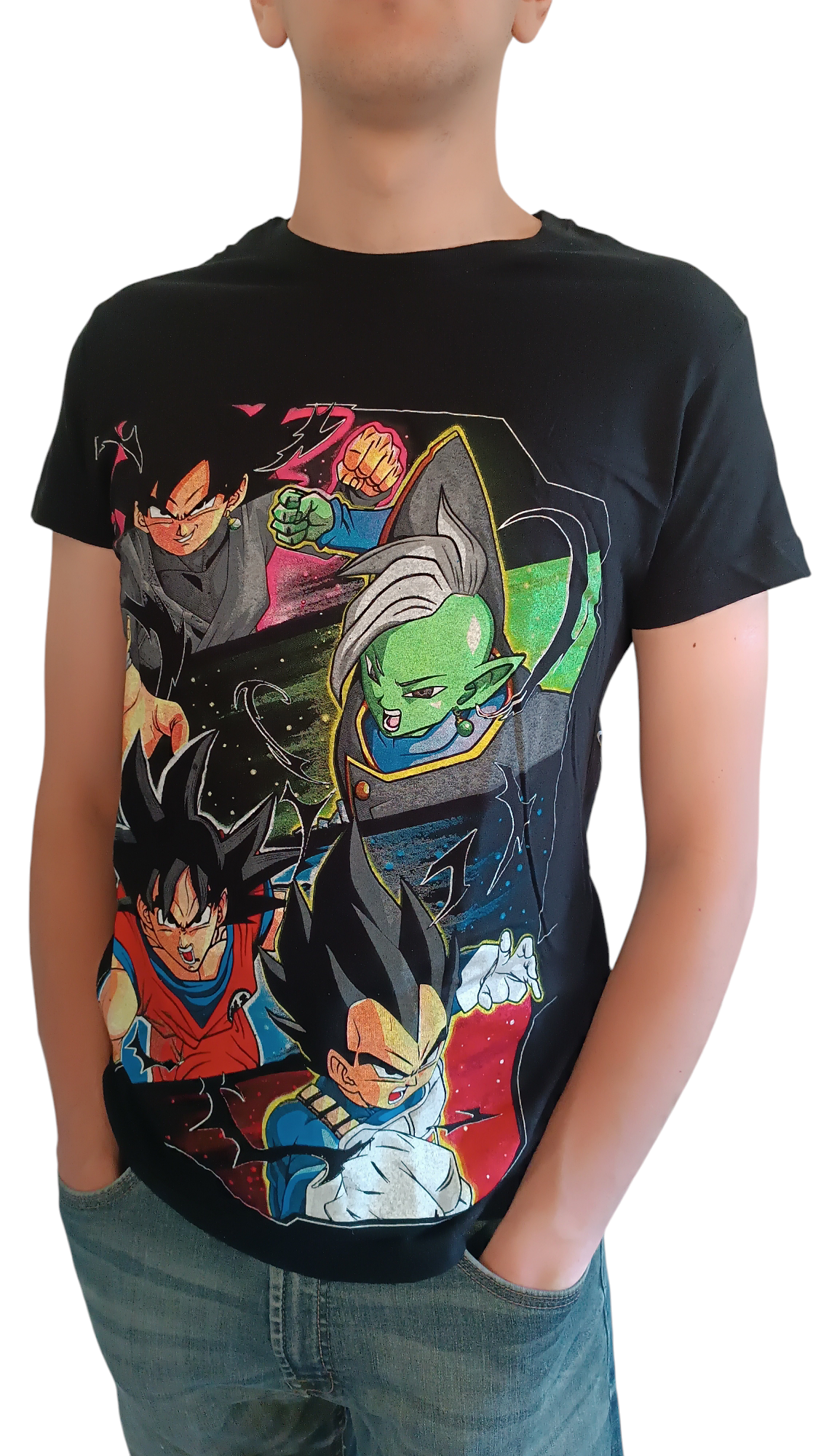 Polera Negra Anime Dragon Ball Z Goku Vegeta-1
