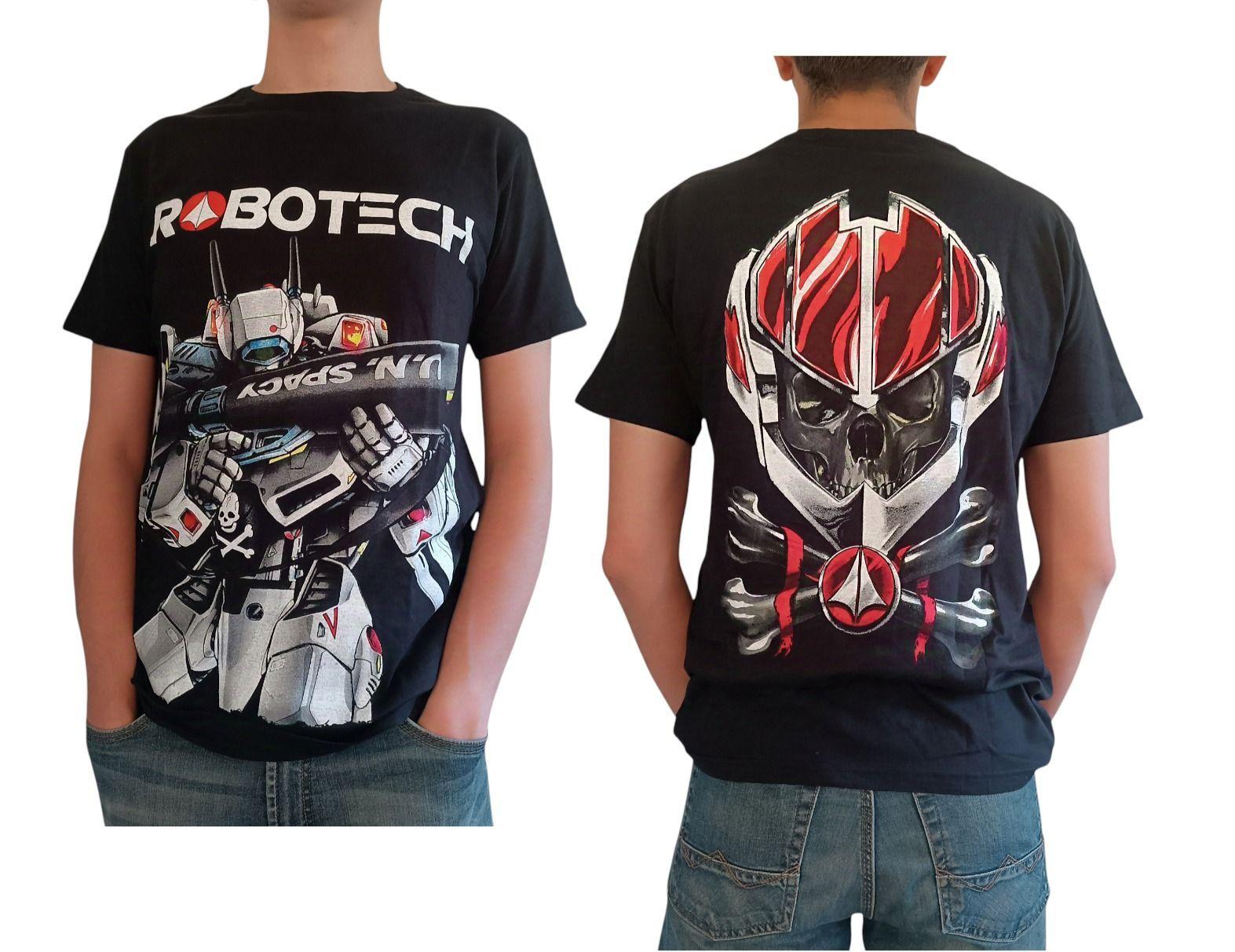 Polera Negra Anime Robotech Rick Hunter-0