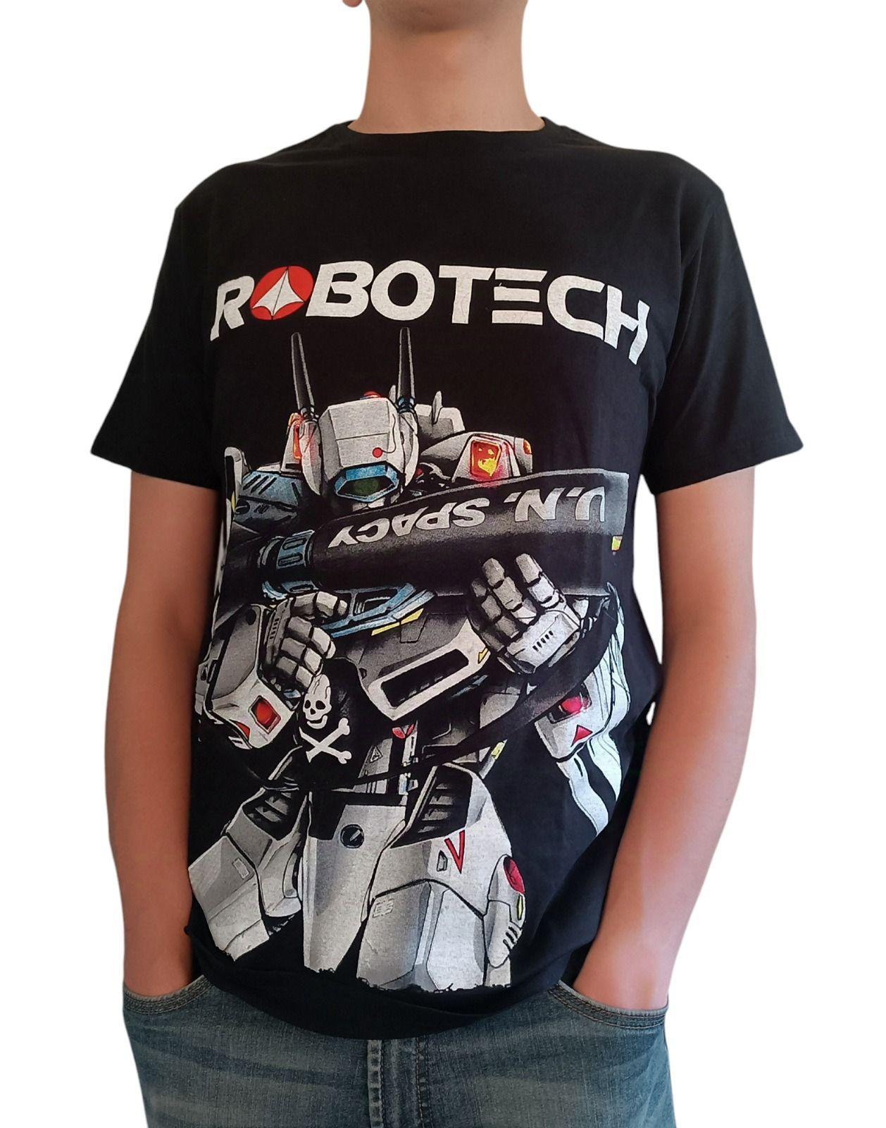 Polera Negra Anime Robotech Rick Hunter-1