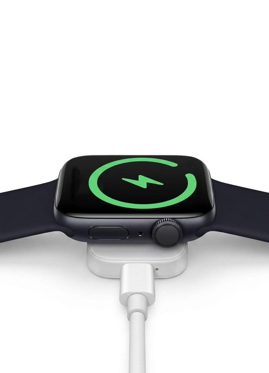 Cable Carga Compatible Apple Watch Series 1-7 Tipo C 1mt Blanco-2