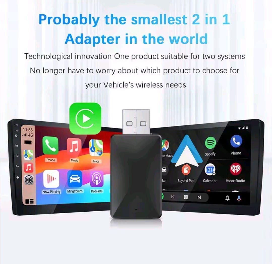 Adaptador Convertidor Inalambrico Carplay /android Auto Usb-3