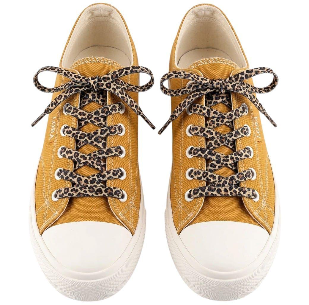 Cordones Animal Print Café 120cm Zapatillas/zapatos 6-7ojal-0
