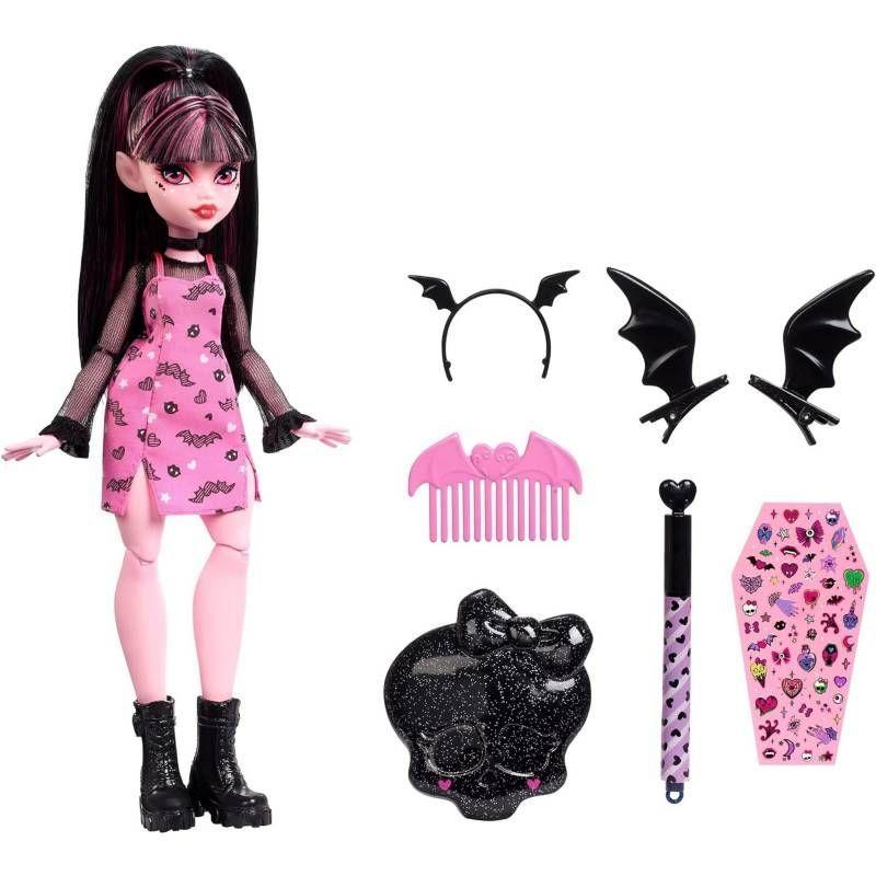 Muñeca Monster High Draculaura Gore Ganizer Set De Juego-1
