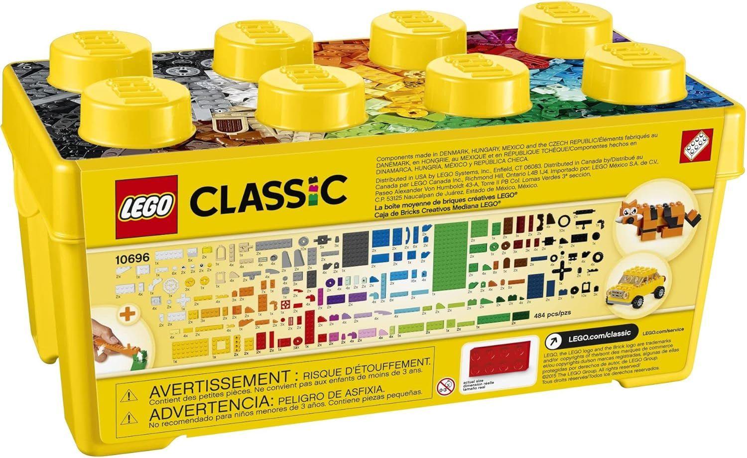 Lego Classic 10696 - Caja Grande De 484 Ladrillos Creativos-2