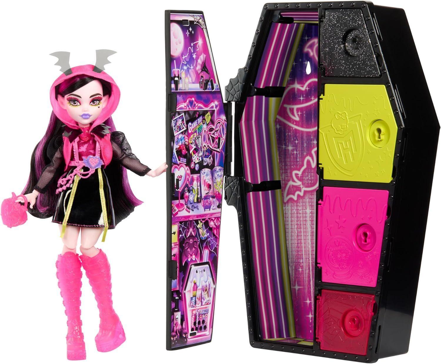 Muñeca Monster High Draculaura Skulltimate Secrets Neon -0