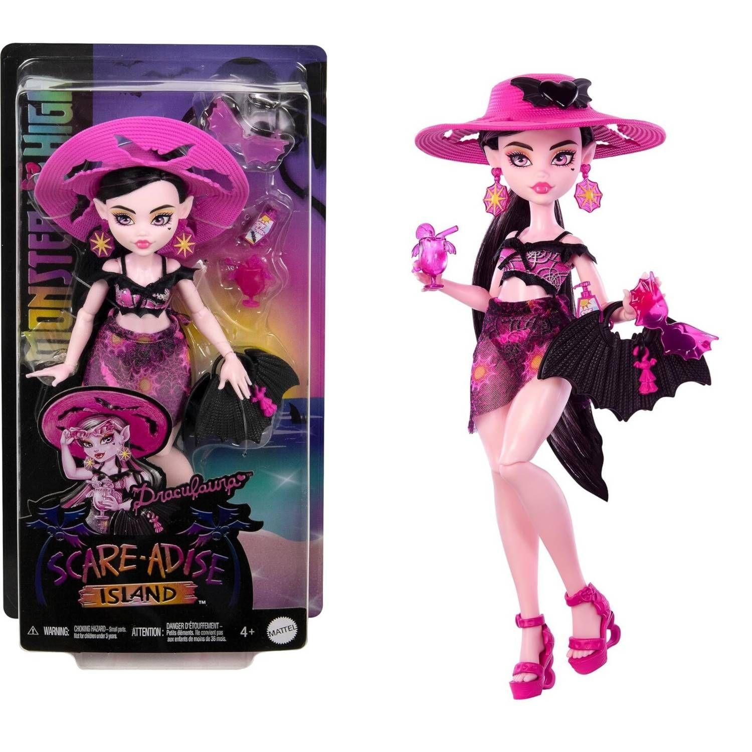 Muñeca Monster High Draculaura Scare - Adise Island Original-1