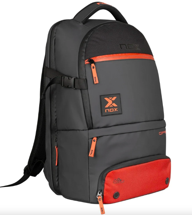 Mochila Nox Open Series Negra Roja 2025-0