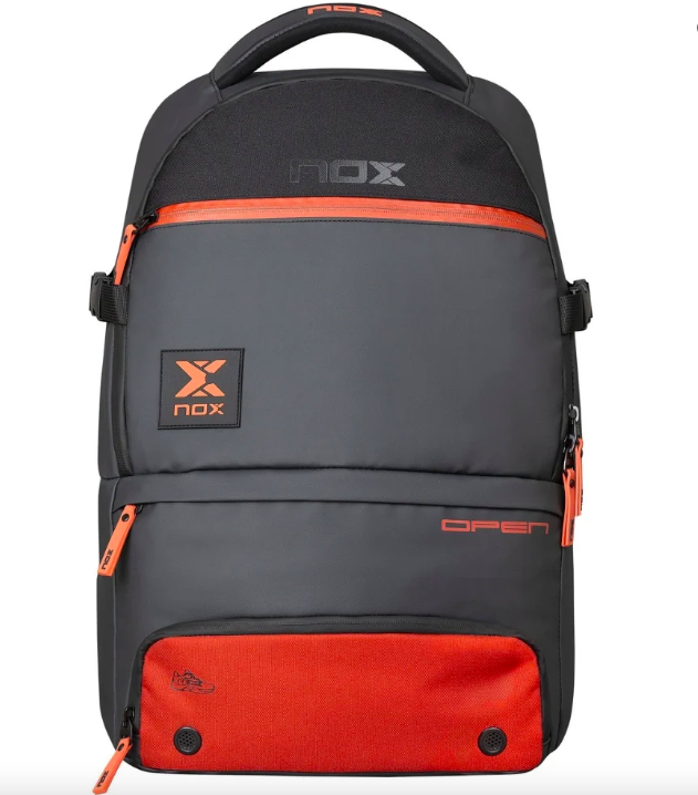 Mochila Nox Open Series Negra Roja 2025-1