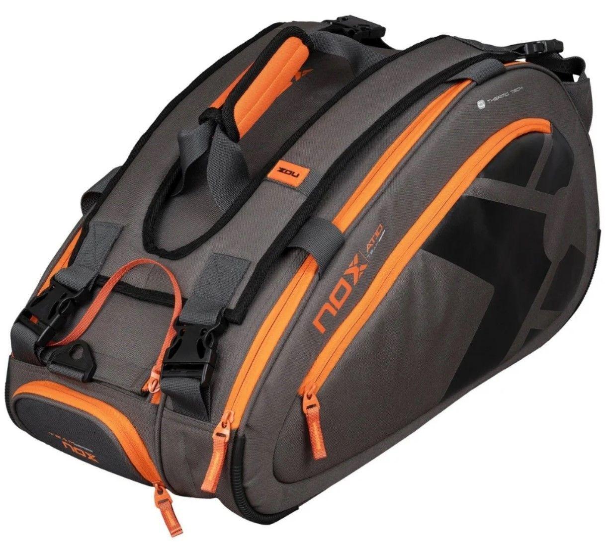 Bolso Paletero Nox AT10 Team Grey/Orange 2025-1