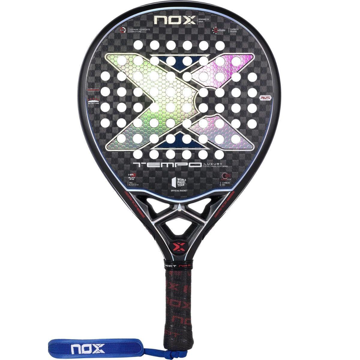 Pala Padel Nox Tempo Wpt Luxury Series 2023 + Funda + Overgrip-1