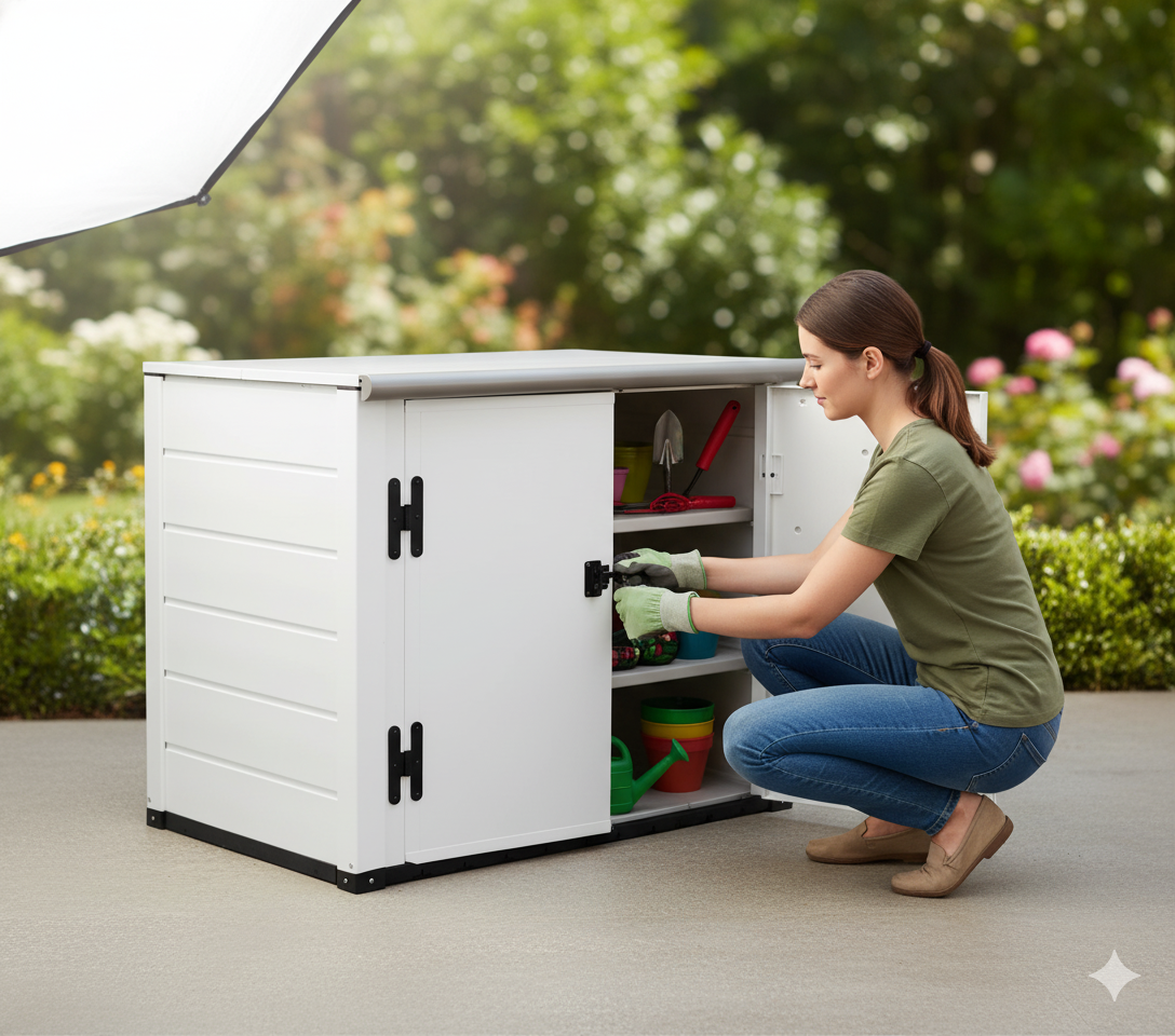 Bodega De Jardín Mediana Garofalo 2 Puertas-3