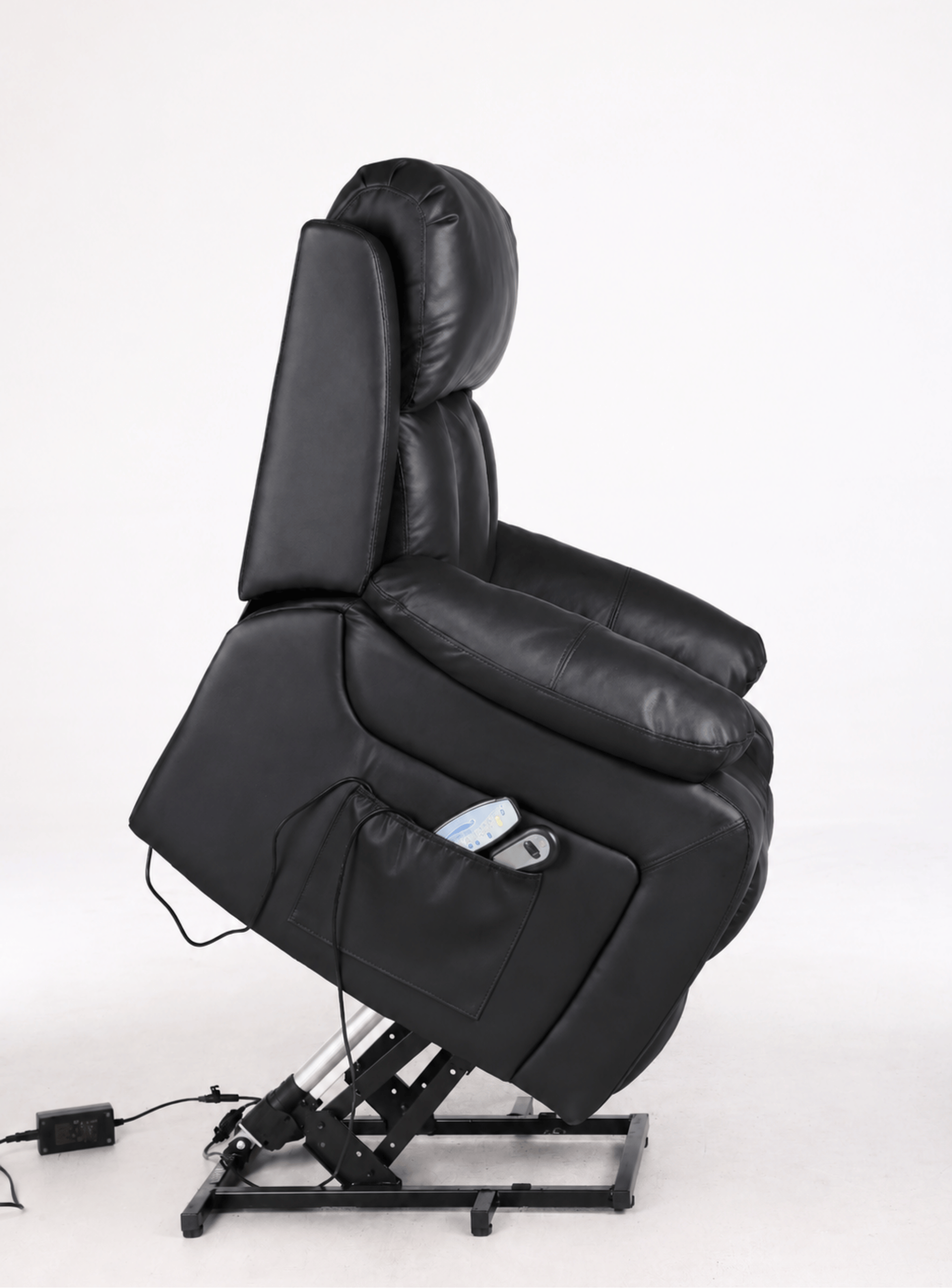 Berger Reclinable Electrico con Alzador Negro Senior Nubo-7