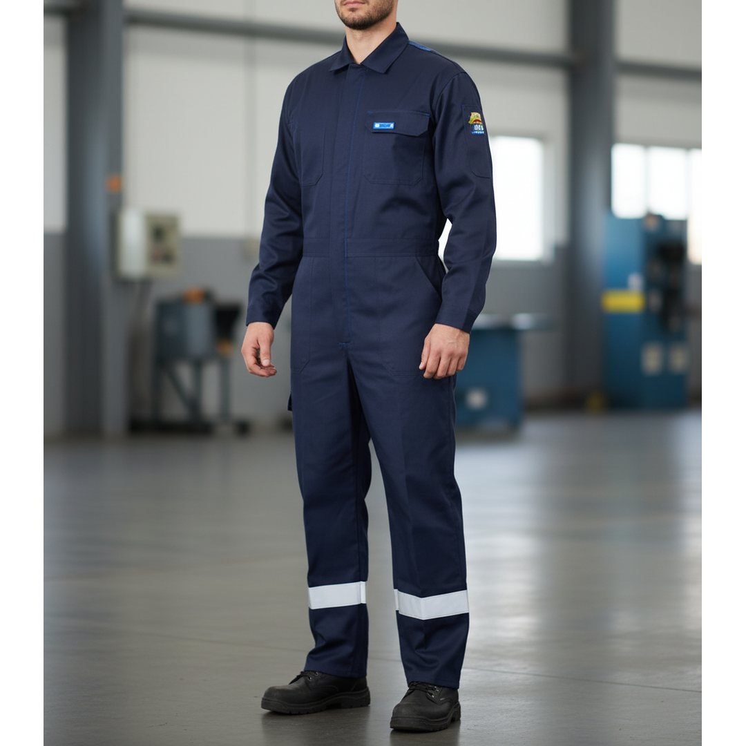 Overol Antiestático Azul Marino Seguridad Industrial-2