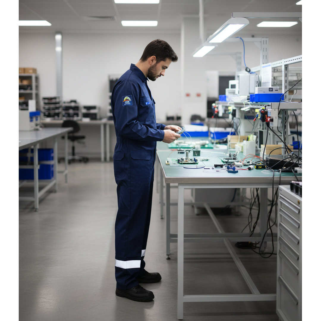 Overol Antiestático Azul Marino Seguridad Industrial-3