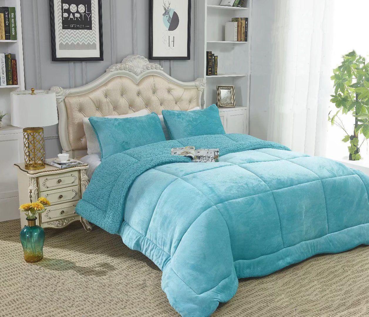 Cobertor Chiporro Cubrecamas 2 Plazas Celeste-0