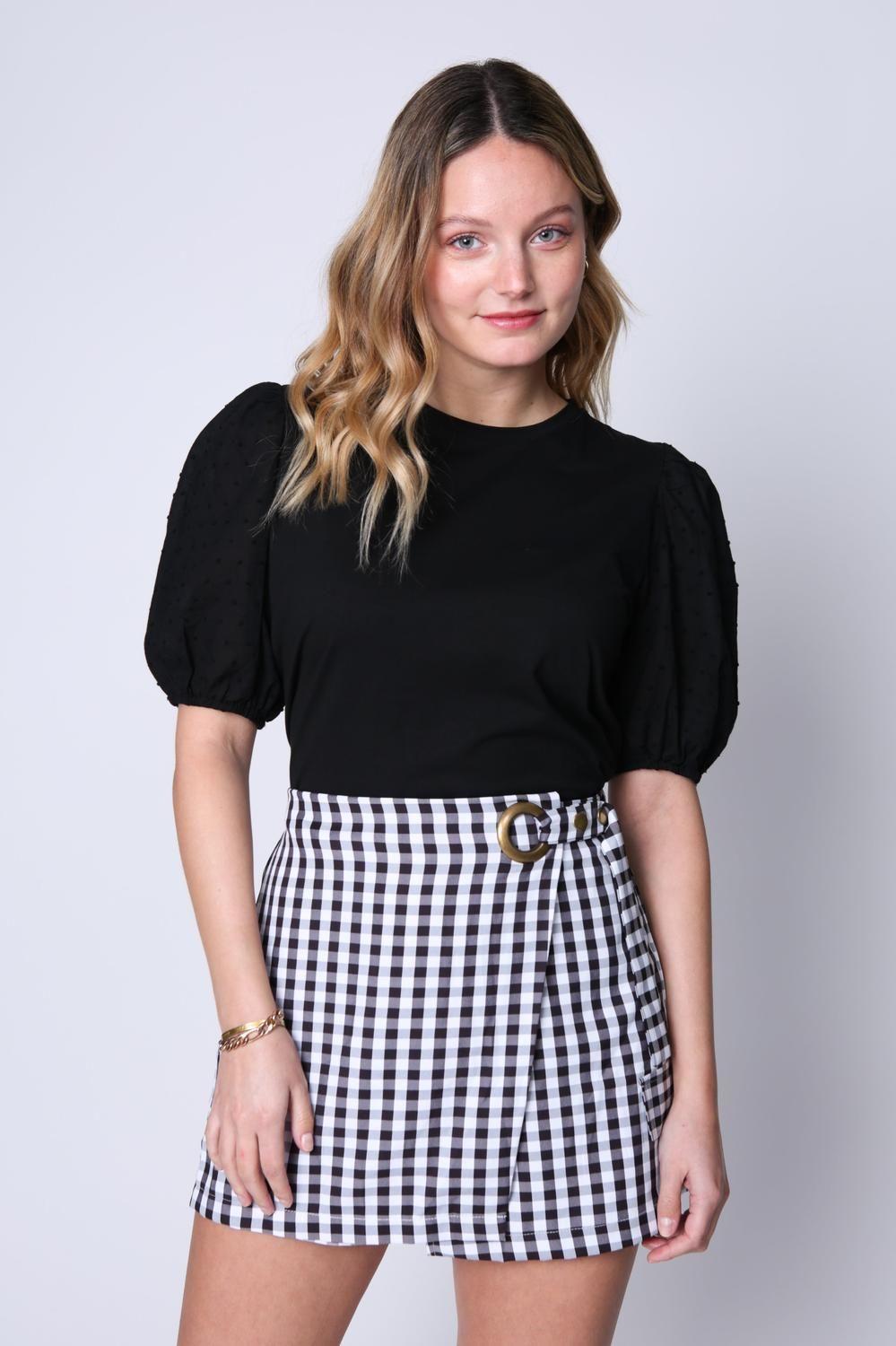 Falda Short Gina Negro Eclipse-0