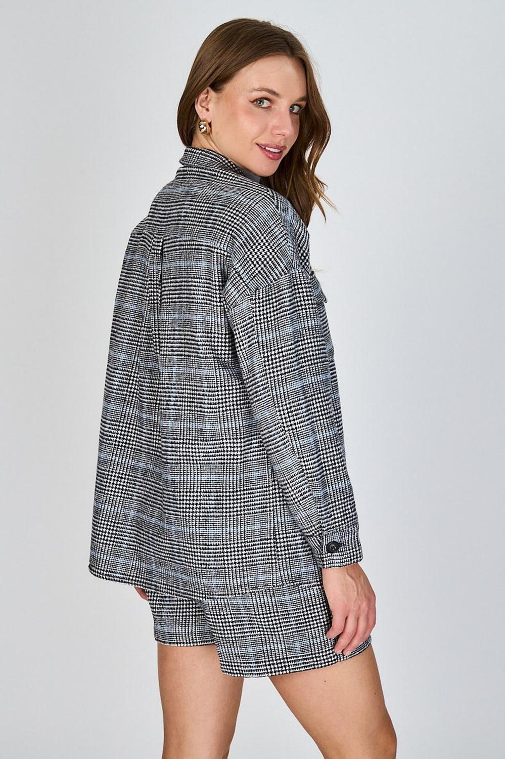 Chaqueta Cuadros Javiera Gris Eclipse-1