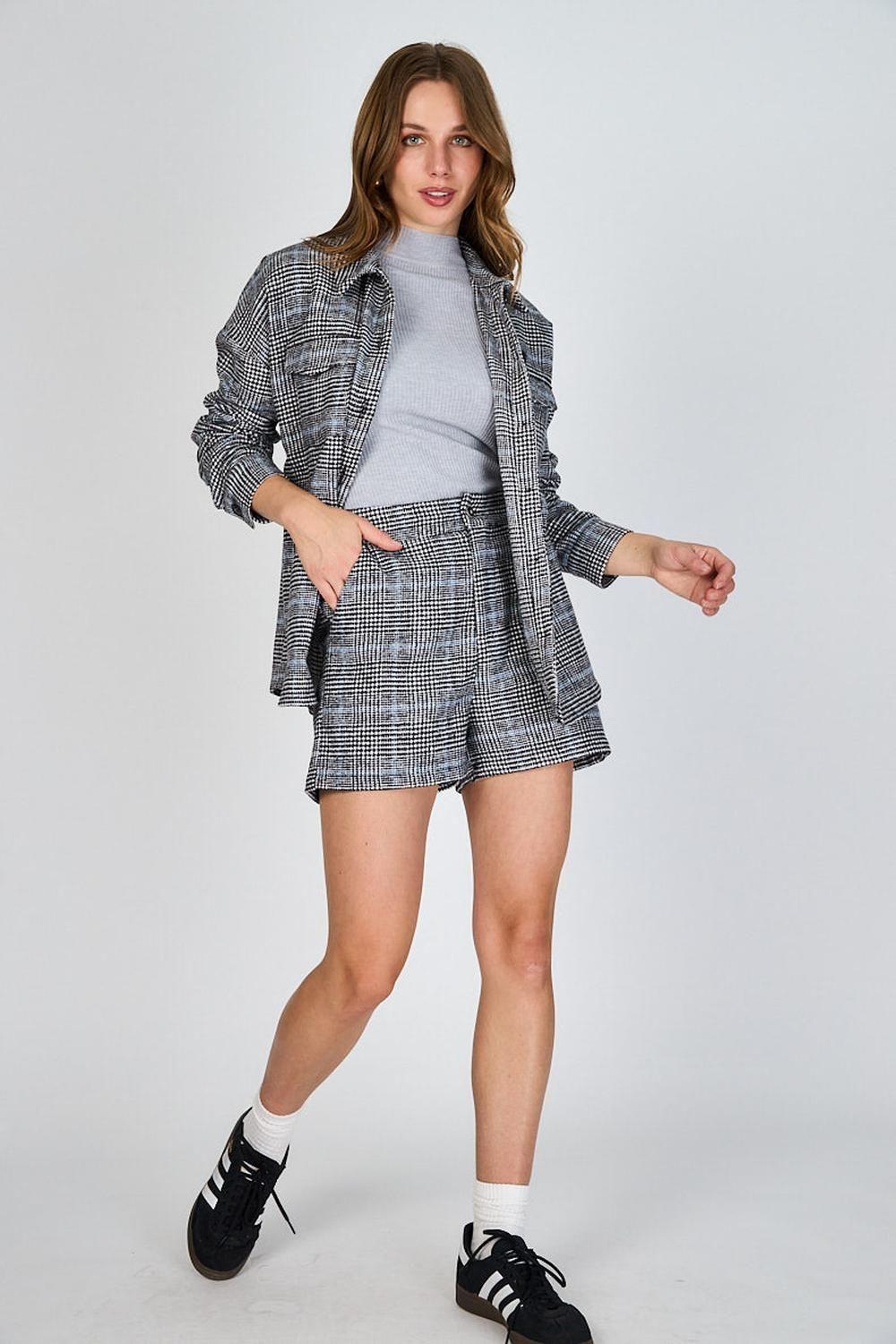 Chaqueta Cuadros Javiera Gris Eclipse-3