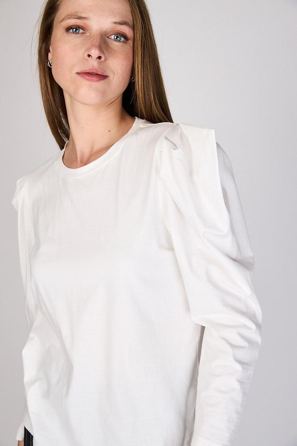 Polera con Recogido en Hombro Clair Crudo Eclipse-3