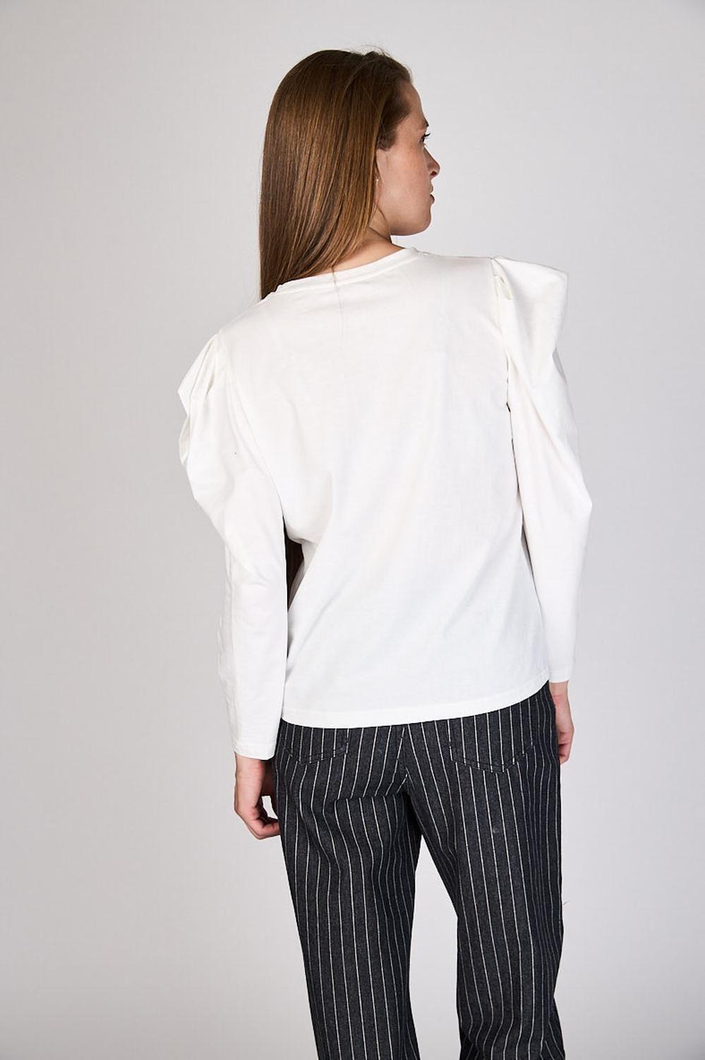 Polera con Recogido en Hombro Clair Crudo Eclipse-4