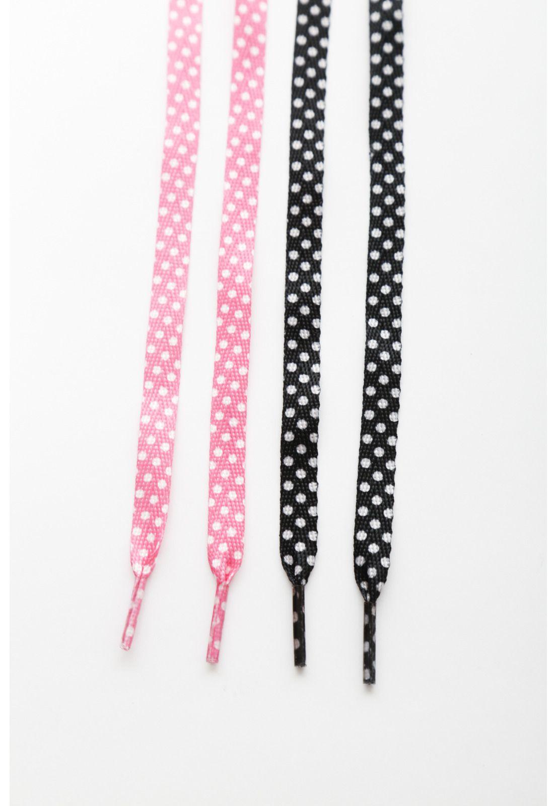 Set 2 Pares De Cordones Dots Multicolor Eclipse Accesorios-1