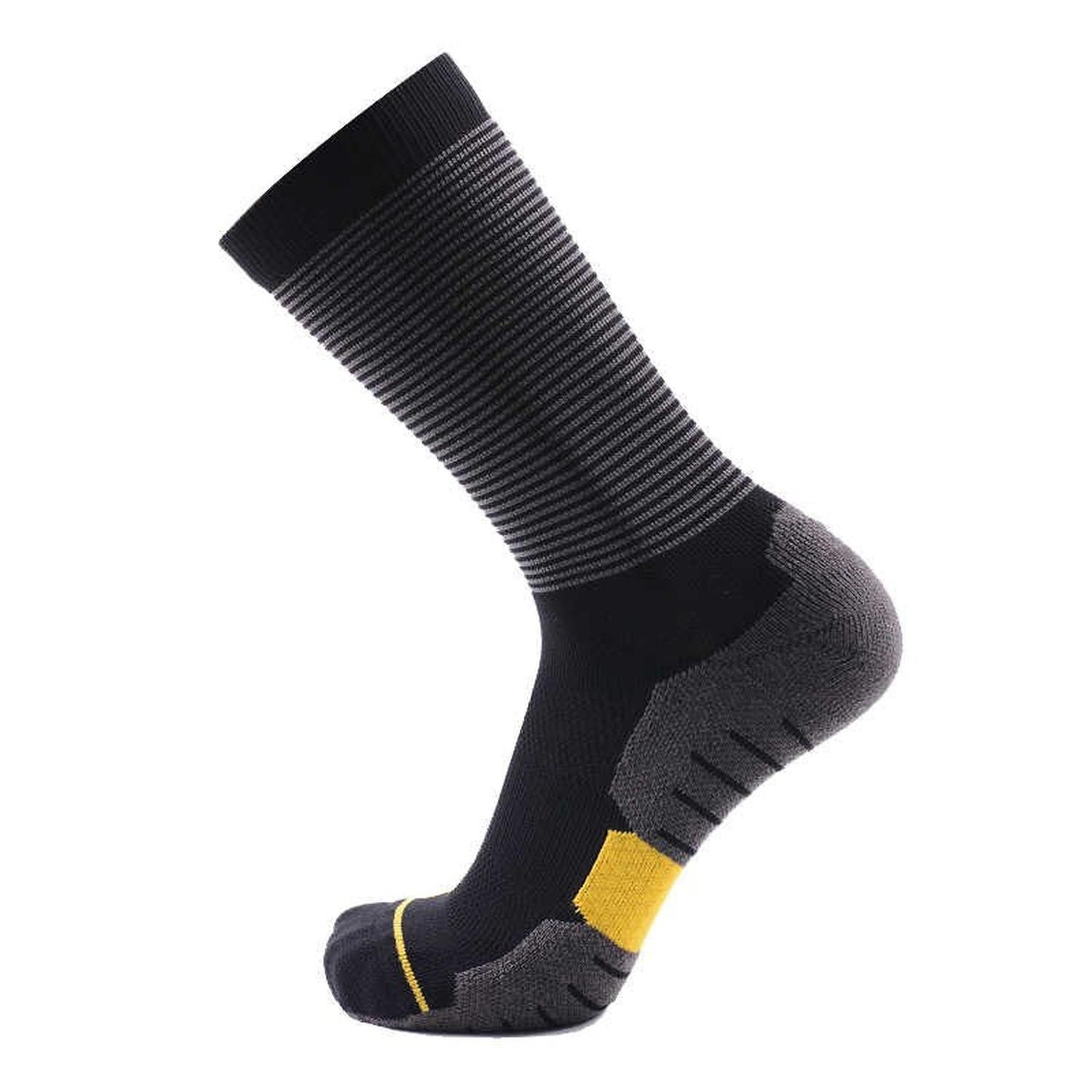 Calcetín MEIKAN Running Boston Black Men Mid Cut-0