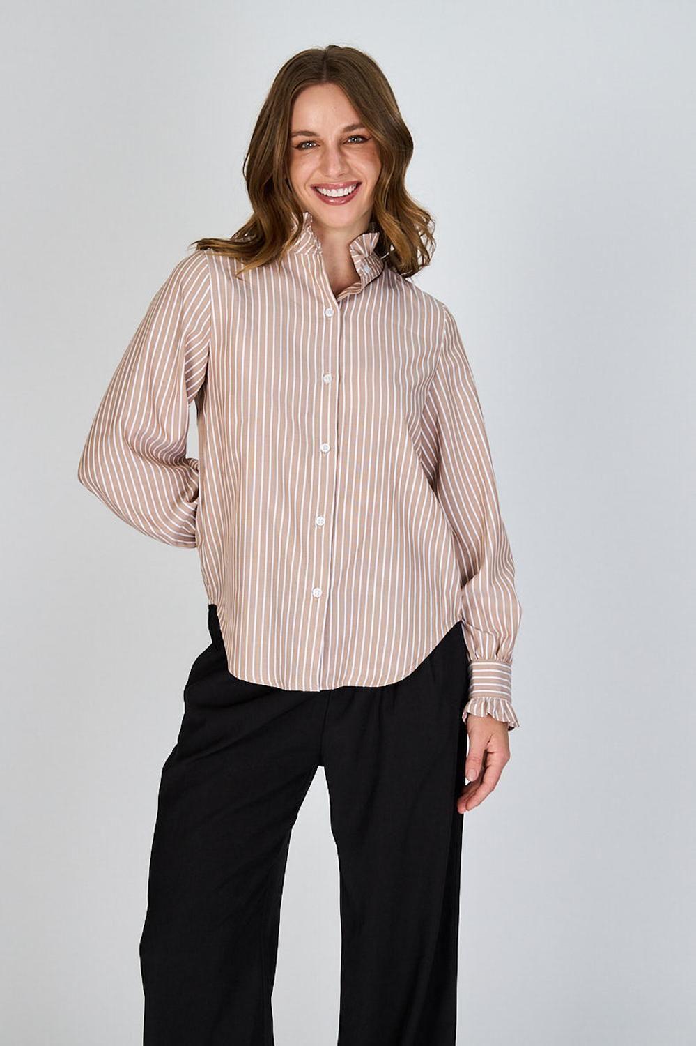 Blusa con Líneas y Vuelos Martina Eclipse-4