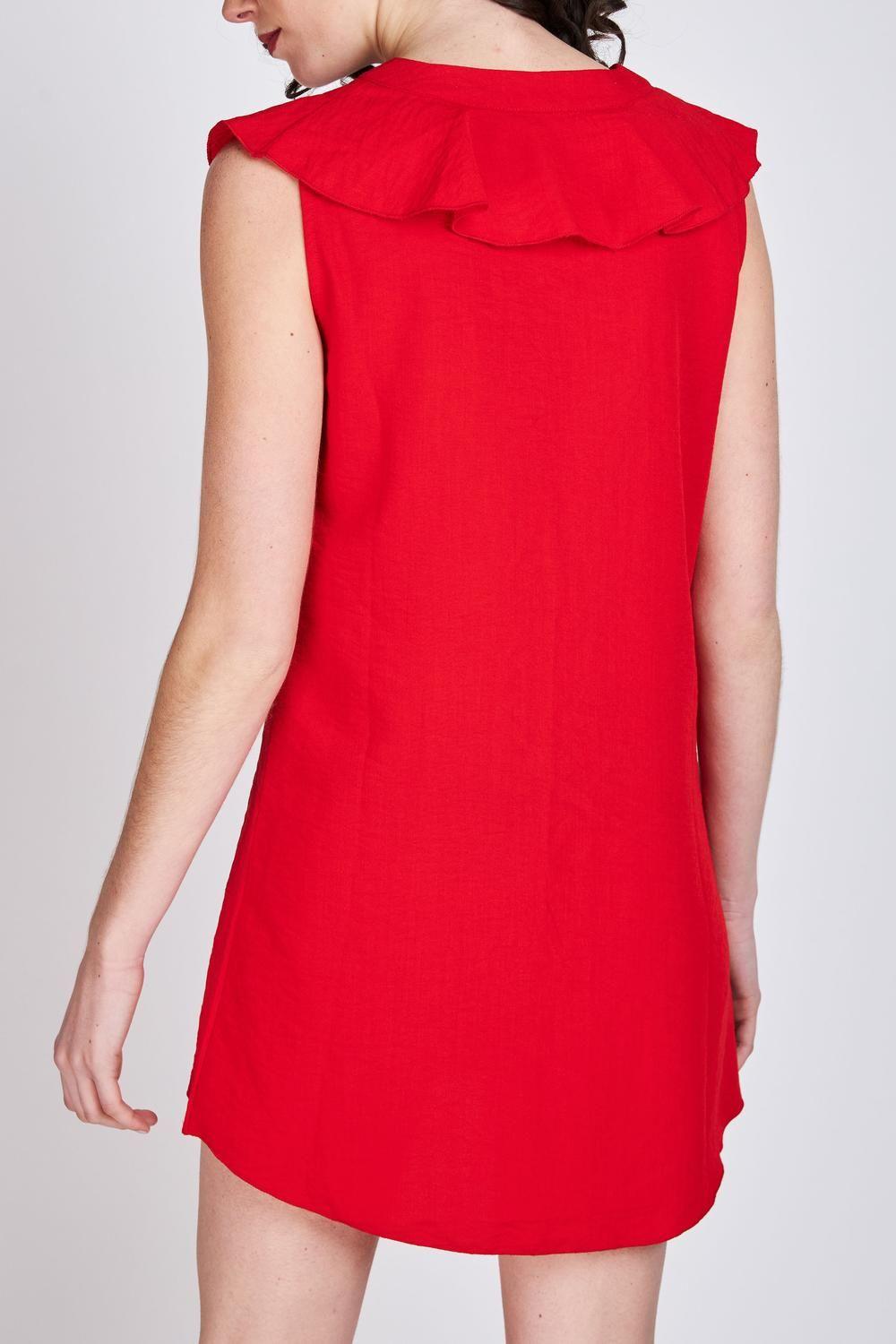 Vestido Vuelos Sofía Rojo Eclipse-1