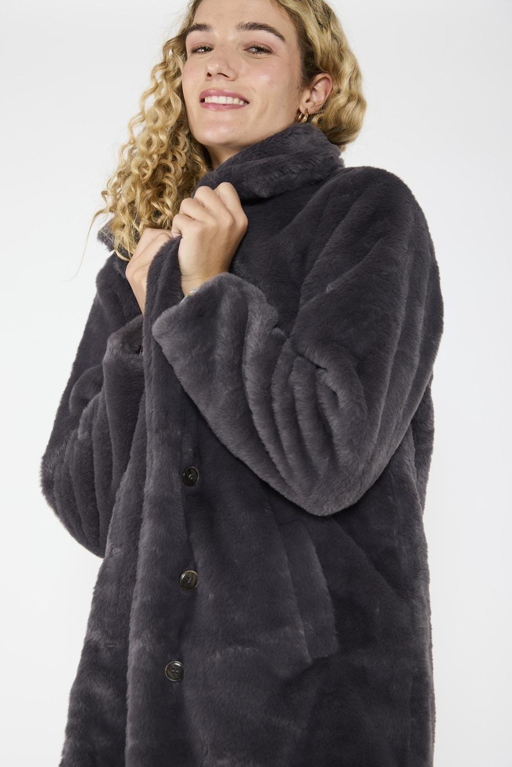Chaqueta Piel Florencia Gris-3