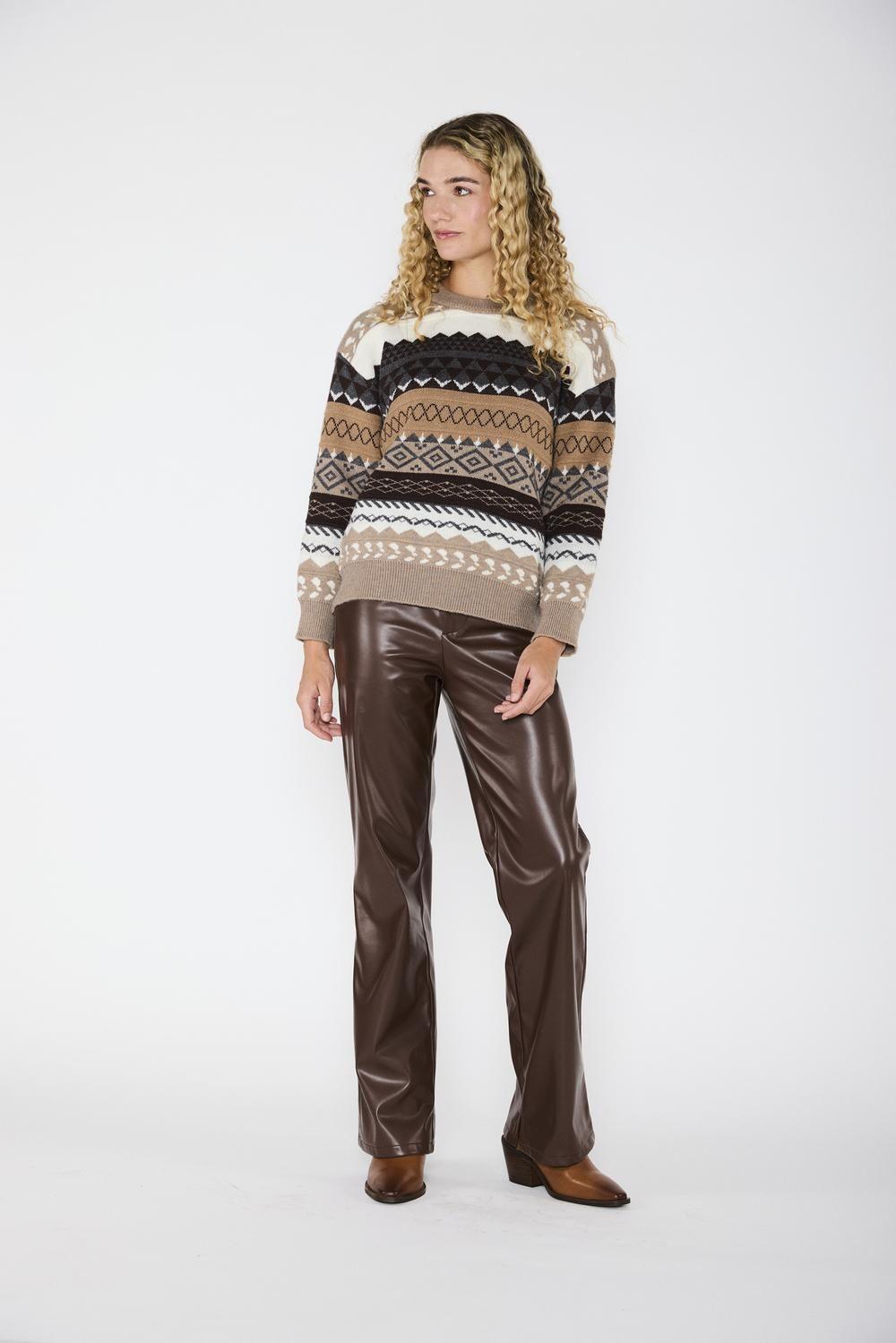 Pantalón Cuerina Martina Chocolate-5