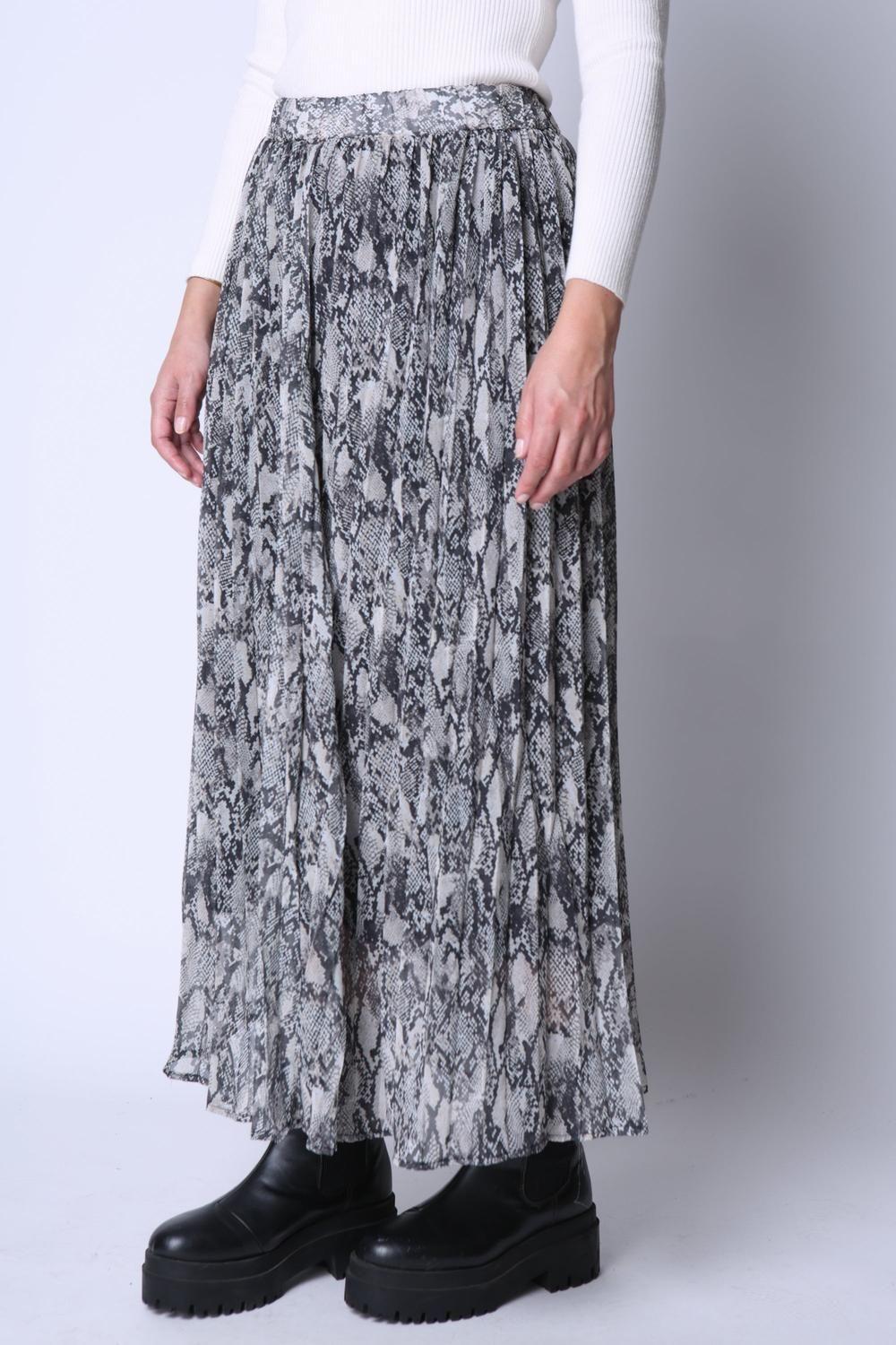 Maxi Falda Plisada Virginia Gris Eclipse-0