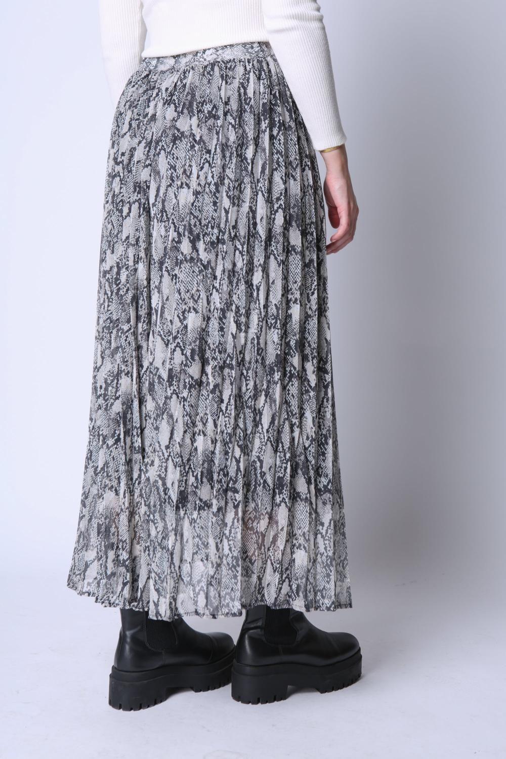 Maxi Falda Plisada Virginia Gris Eclipse-1