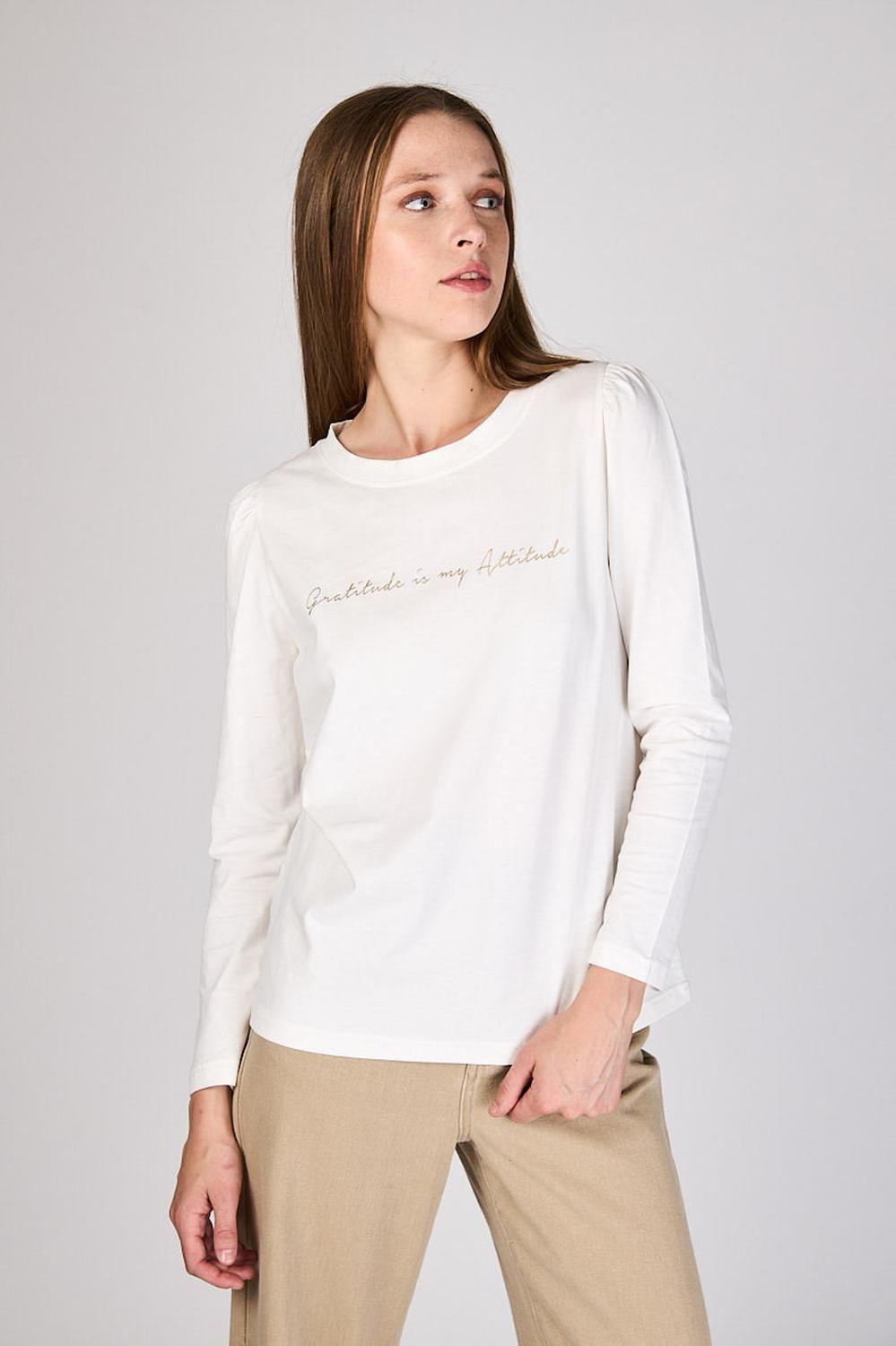 Polera con Recogido en Hombro Ali Blanca Eclipse-0