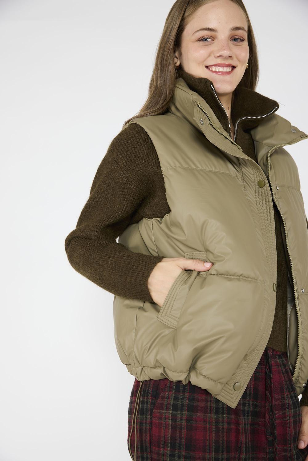 Parka Sin Mangas Anastasia Verde-1