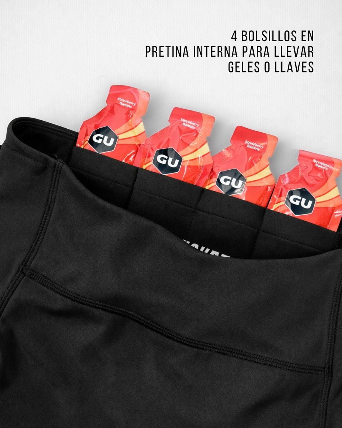 Calza Running Técnica Mujer Valencia Negra-7