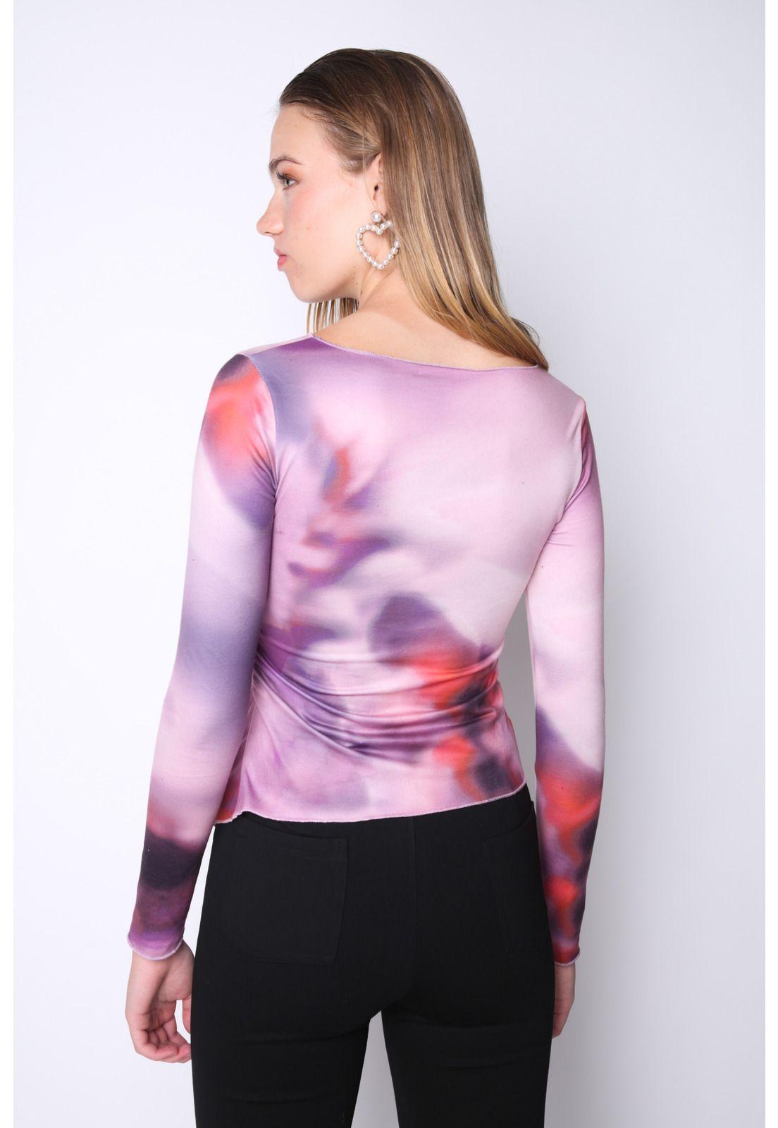 Polera Asimétrica Pascal Rosa ATR by Eclipse-1
