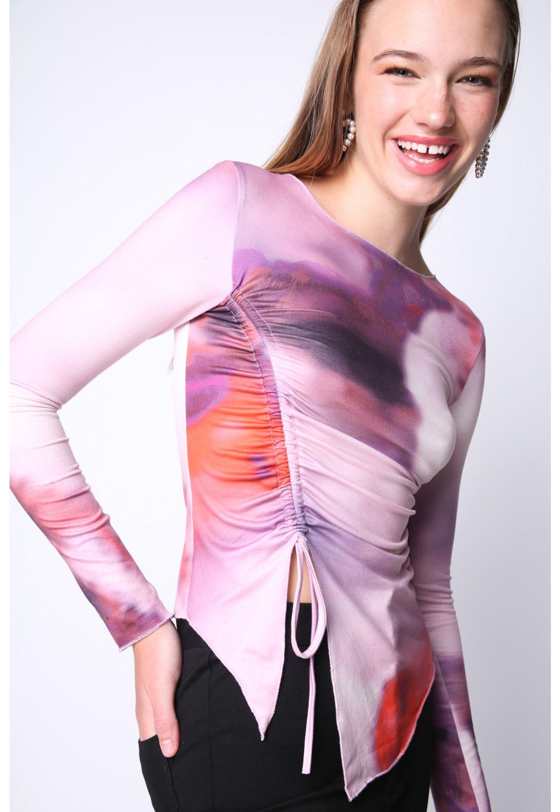 Polera Asimétrica Pascal Rosa ATR by Eclipse-2