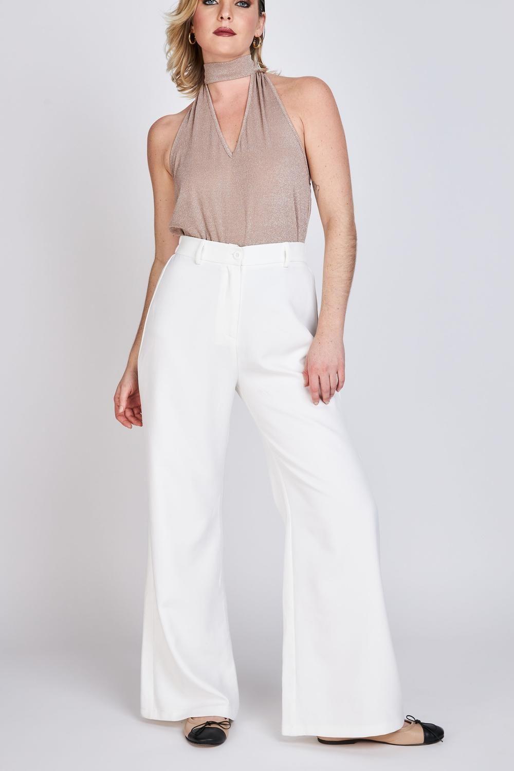 Blusa Amarra al Cuello Caetana Beige ATR by Eclipse-3