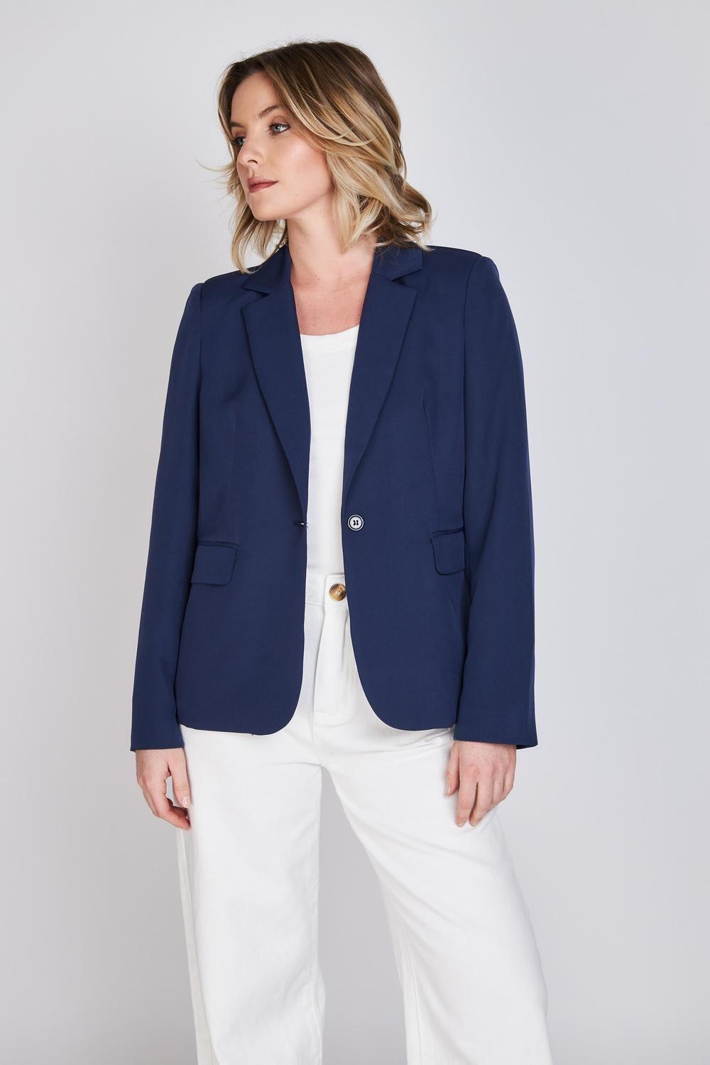 Blazer Clásico Leticia Azul Marino Woman by Eclipse-0
